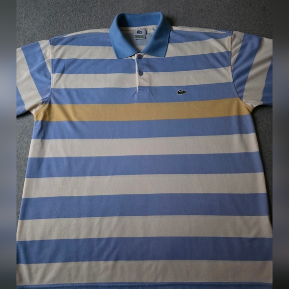 Lacoste Men's Striped Shirt Sz Large - Picture 2 of 8